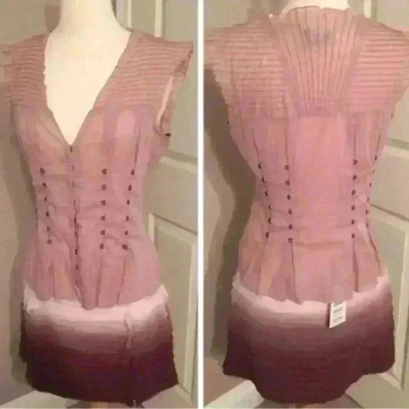 Bebe Silk Cascade Ruffle Skirt - Picture 3 of 5